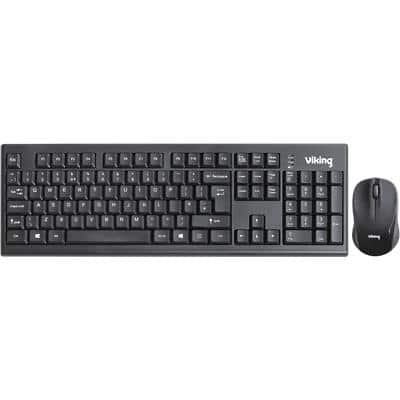 Ativa Wireless Keyboard and Mouse QWERTY Black