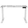 Realspace Sit Stand Desk Legs with White Frame Steel 1,800 x 680 x 600 - 1,200 mm