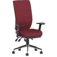 dynamic Operator Chair Synchro Tilt Fabric Height-Adjustable Armrest Maroon 110 kg Bespoke