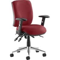 dynamic Triple Lever Ergonomic Office Chair with Adjustable Armrest and Seat Chiro Medium Back Ginseng Chilli