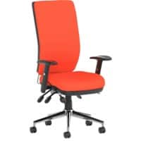 dynamic Bespoke Operator Chair Synchro Tilt Fabric Height-Adjustable Armrest Tabasco Orange 110 kg