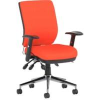 dynamic Triple Lever Ergonomic Office Chair with Adjustable Armrest and Seat Chiro Medium Back Tobasco Red