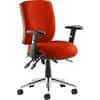 dynamic Triple Lever Ergonomic Office Chair with Adjustable Armrest and Seat Chiro Medium Back Tobasco Red
