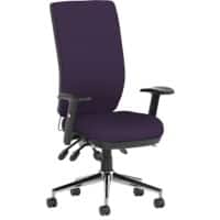 dynamic Operator Chair Synchro Tilt Fabric Height-Adjustable Armrest Purple 110 kg Bespoke