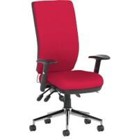 dynamic Operator Chair Synchro Tilt Fabric Height-Adjustable Armrest Red 110 kg Bespoke