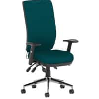dynamic Operator Chair Synchro Tilt Fabric Height-Adjustable Armrest Teal 110 kg Bespoke