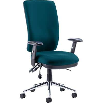 dynamic Triple Lever Ergonomic Office Chair with Adjustable Armrest and Seat Chiro High Back Maringa Teal