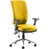 dynamic Triple Lever Ergonomic Office Chair with Adjustable Armrest and Seat Chiro High Back Senna Yellow