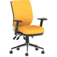 dynamic Triple Lever Ergonomic Office Chair with Adjustable Armrest and Seat Chiro Medium High Senna Yellow