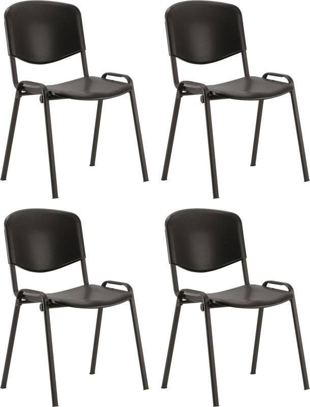 Dynamic Stacking Chair Iso Black Pack of 4