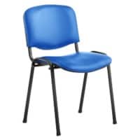 Dynamic Stacking Chair Iso Blue with Black Frame Pack of 4