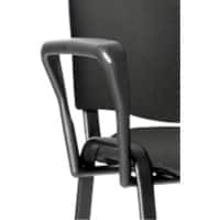 Trexus Arm Set for Stackable Chair Black Pack of 2