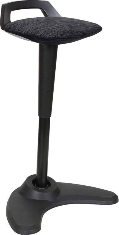 dynamic Sit-Stand Stool with Adjustable Seat Spry Black