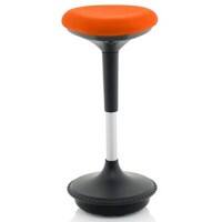 dynamic Sit-Stand Stool with Adjustable Seat Sitall Deluxe Mandarin Fabric