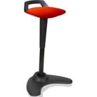 dynamic Sit-Stand Stool with Adjustable Seat Spry Tobasco Red, Black