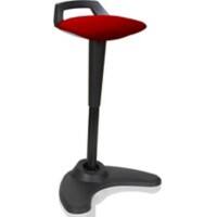 dynamic Sit-Stand Stool with Adjustable Seat Spry Bergamot Cherry, Black
