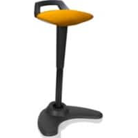 dynamic Sit-Stand Stool with Adjustable Seat Spry Senna Yellow, Black