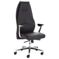 dynamic Synchro Tilt Executive Chair with Armrest and Adjustable Seat Mien Bonded Leather Black