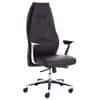 dynamic Synchro Tilt Executive Chair with Armrest and Adjustable Seat Mien Bonded Leather Black