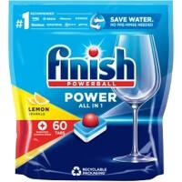 Finish Powerball Dishwasher Tablets All in 1 Max Pack of 60 Lemon