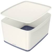 Leitz MyBox WOW Storage Box 18 L White, Grey Plastic 31.8 x 38.5 x 19.8 cm