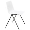 Paperflow Stacking Chair White with Black Legs Pack of 4