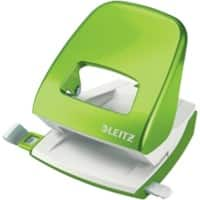 Leitz NeXXt WOW Metal 2 Hole Punch 5008 30 Sheets Green