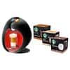 NESCAFÉ Dolce Gusto Majesto Coffee Machine Red & Black + 15 Boxes Dolce Gusto Starbucks Pods for Free