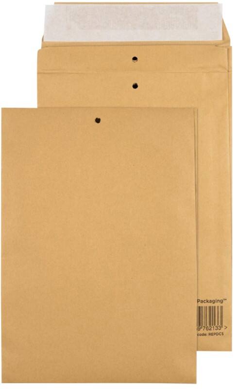 Purely Packaging Vita Padded Envelopes C5 Brown 162 (W) x 229 (H) mm Peel and Seal 140 gsm 100