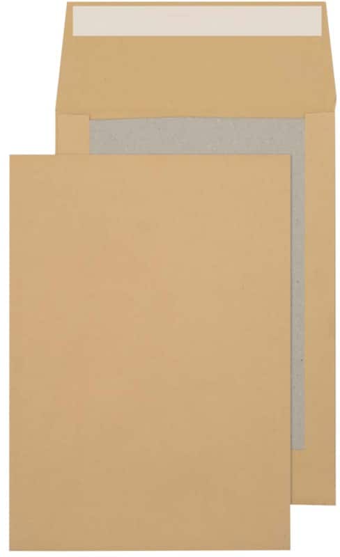 Blake Manilla Gusset Board Back Envelope Peel and Seal C4 324x229x50mm 120 gsm Pack of 125