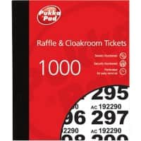 Pukka Pad Raffle Ticket Book 1-1000 Pack of 6