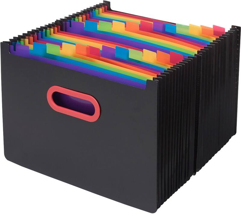 Snopake Desk Expander A4 Assorted Polypropylene 24-Part 33 x 5.5 x 23 cm