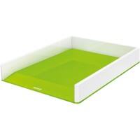 Leitz WOW Letter Tray Dual Colour A4 White, Green 26.7 x 33.6 x 4.9 cm