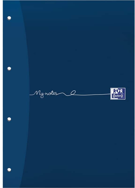 OXFORD My Notes A4 Blue Card Cover Refill Pad Ruled 200 Pages