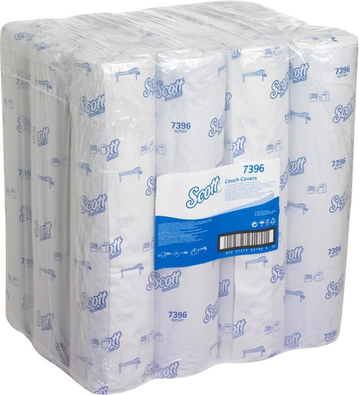 Scott  Couch Cover Blue 1 Ply 7396 200 Sheets Pack of 12