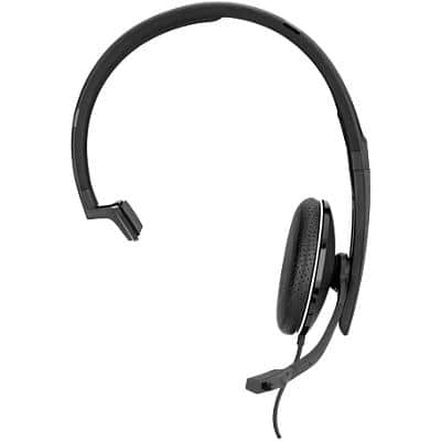 EPOS Headset Adapt SC 135 Wired Mono Headset Over the Head Noise Cancelling USB with Microphone Black, White