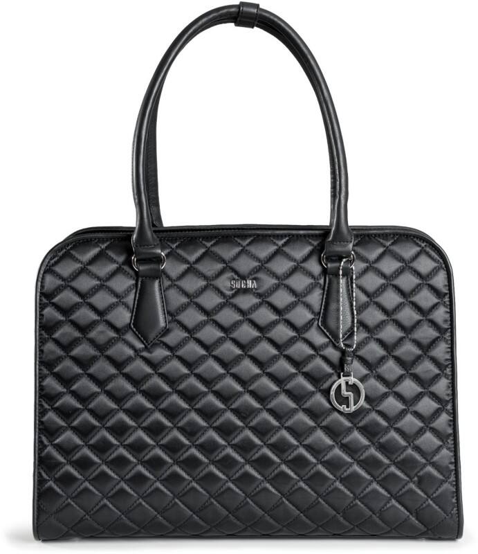 SOCHA Black Dia Facelift Laptop Bag 15.6 " 41 x 13 x 32.5 cm Synthetic Leather Black