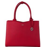 SOCHA Ladies Laptop Bag Cherry Red Midi 13.3 Inch Synthetic Leather Red 36 x 12 x 29 cm