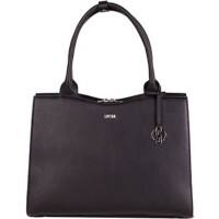 SOCHA Ladies Laptop Bag Deep Black Midi 13.3 Inch Synthetic Leather Black 36 x 12 x 29 cm