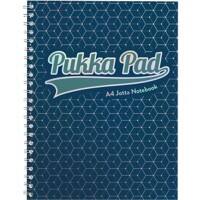 Pukka Pad Glee Jotta A4 Wirebound Dark Blue Card Cover Notebook Ruled 200 Pages