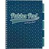 Pukka Pad Project Book Glee A4 Ruled Spiral Bound Cardboard Hardback Blue Perforated 200 Pages 200 Sheets