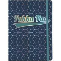 Pukka Pad Journal Glee A5 Ruled Casebound Cardboard Hardback Blue 192 Pages 192 Sheets