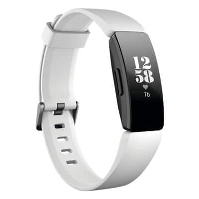 fitbit Inspire HR Fitness Tracker White, Black