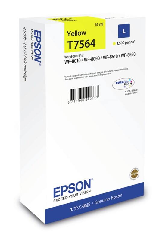 EPSON Ink Colour Yellow C13T756440