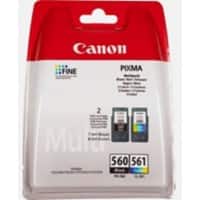 Canon PG-560/CL-561 Original Ink Cartridge Black, Cyan, Magenta, Yellow Pack of 2 Multipack