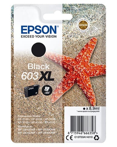 Epson 603XL Original Ink Cartridge C13T03A14010 Black