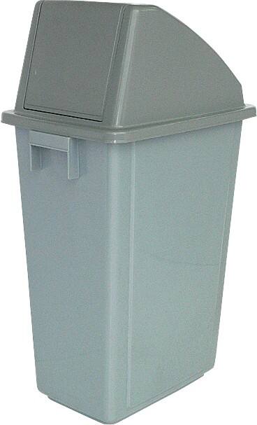 SLINGSBY Swing Top Bin 60 L Grey Plastic