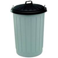 SLINGSBY Waste Bin 90 L Grey PE (Polyethylene) 392567