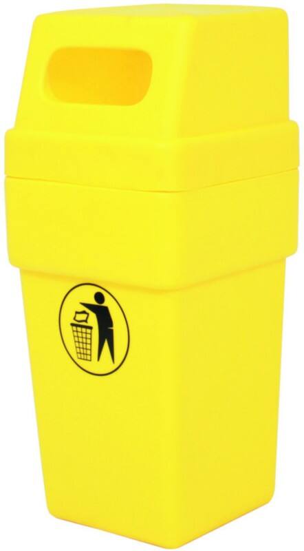 SLINGSBY Waste Bin 114 L Yellow PE (Polyethylene) 394137