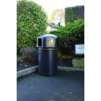 SLINGSBY Waste Bin 145 L Black PE (Polyethylene)